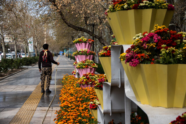 Welcoming tourists with 18 million flower branches
