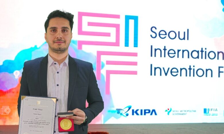 کسب مدال طلای نمایشگاه بینالمللی اختراعات سئول توسط یاسین براری مخترع ایرانی